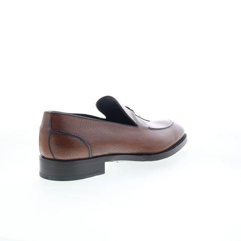 Di Bianco Livorno SBP931 Mens Brown Leather Loafers & Slip Ons Casual Shoes