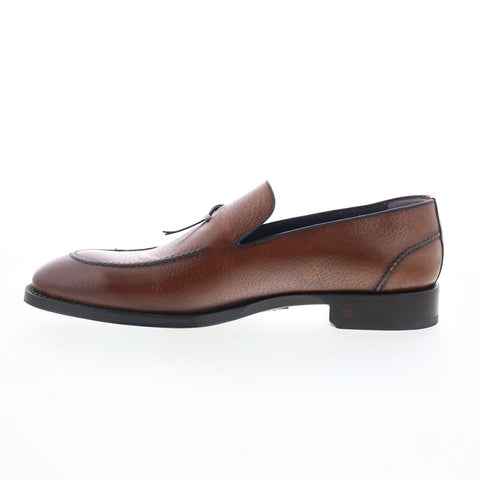 Di Bianco SBP931 Mens Brown Leather Strap Loafers & Slip Ons Casual Shoes