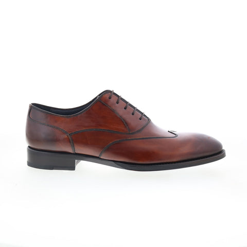 Di Bianco SBP932 Mens Brown Leather Lace Up Oxfords & Lace Ups Casual Shoes