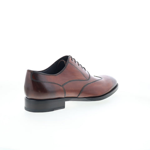 Di Bianco SBP932 Mens Brown Leather Lace Up Oxfords & Lace Ups Casual Shoes