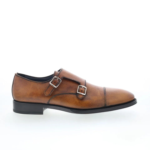 Di Bianco SBP934 Mens Brown Leather Loafers & Slip Ons Casual Shoes