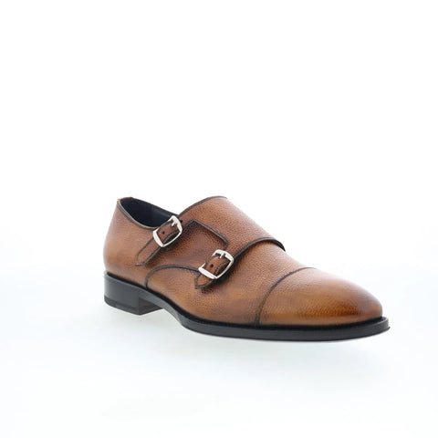 Di Bianco SBP934 Mens Brown Leather Loafers & Slip Ons Casual Shoes