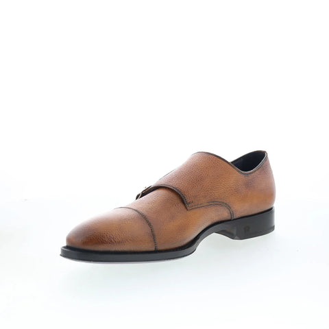 Di Bianco SBP934 Mens Brown Leather Loafers & Slip Ons Casual Shoes