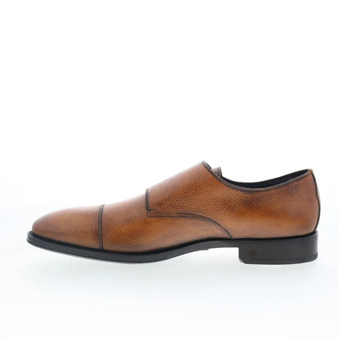 Di Bianco SBP934 Mens Brown Leather Loafers & Slip Ons Casual Shoes