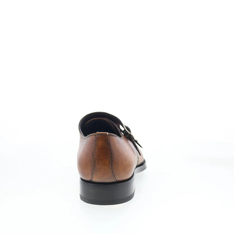 Di Bianco SBP934 Mens Brown Leather Loafers & Slip Ons Casual Shoes