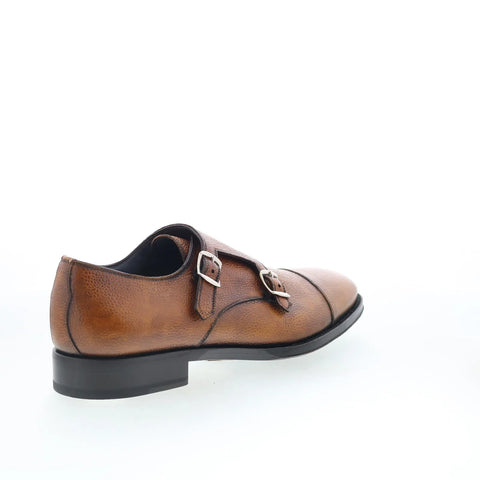Di Bianco SBP934 Mens Brown Leather Loafers & Slip Ons Casual Shoes