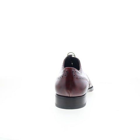 Di Bianco SBP940 Mens Burgundy Oxfords & Lace Ups Wingtip & Brogue Shoes