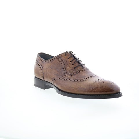 Di Bianco SBP940 Mens Brown Oxfords & Lace Ups Wingtip & Brogue Shoes