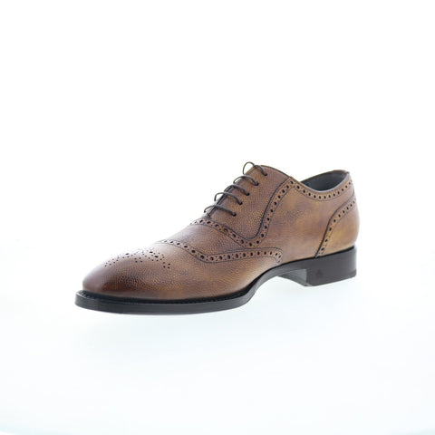 Di Bianco SBP940 Mens Brown Oxfords & Lace Ups Wingtip & Brogue Shoes