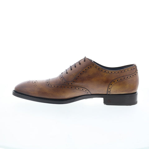 Di Bianco SBP940 Mens Brown Oxfords & Lace Ups Wingtip & Brogue Shoes