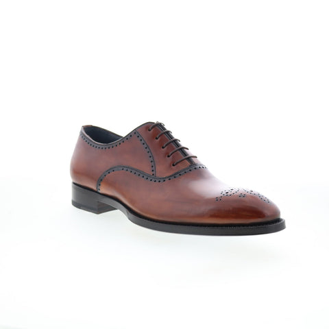 Di Bianco SBP945 Mens Brown Oxfords & Lace Ups Wingtip & Brogue Shoes