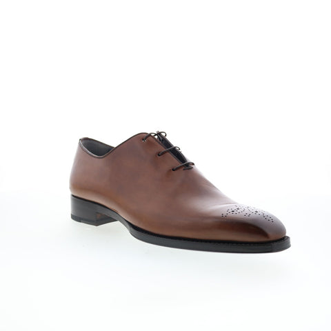 Di Bianco SBP957 Mens Brown Leather Lace Up Oxfords & Lace Ups Casual Shoes