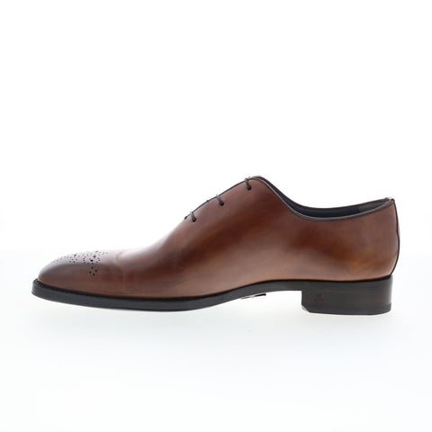 Di Bianco SBP957 Mens Brown Leather Lace Up Oxfords & Lace Ups Casual Shoes
