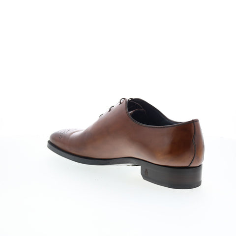 Di Bianco SBP957 Mens Brown Leather Lace Up Oxfords & Lace Ups Casual Shoes