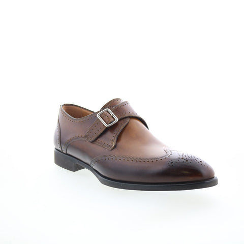 Di Bianco SC517 Mens Brown Leather Loafers & Slip Ons Casual Shoes