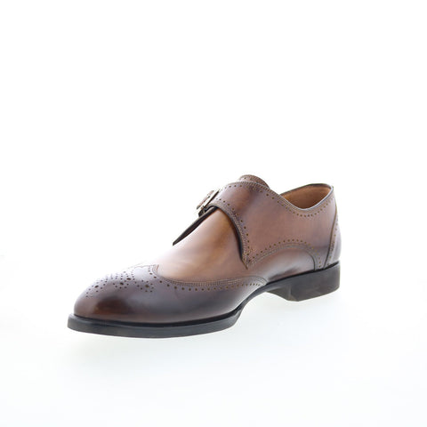 Di Bianco SC517 Mens Brown Leather Loafers & Slip Ons Casual Shoes