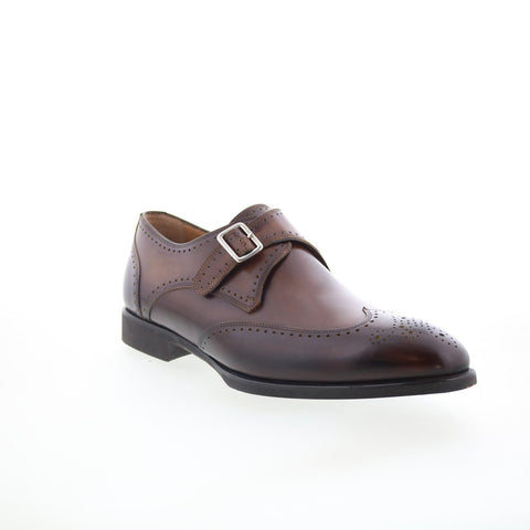 Di Bianco SC517 Mens Brown Leather Loafers & Slip Ons Casual Shoes