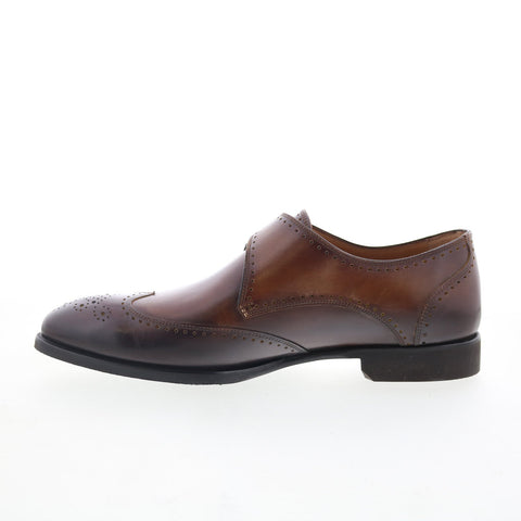 Di Bianco SC517 Mens Brown Leather Loafers & Slip Ons Casual Shoes