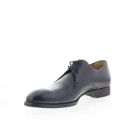 Di Bianco SC520 Mens Brown Leather Lace Up Oxfords & Lace Ups Plain Toe Shoes
