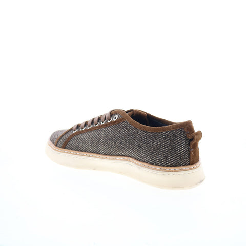 Di Bianco Corain SC553 Mens Brown Canvas Lace Up Lifestyle Sneakers Shoes