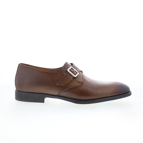Di Bianco SC563 Mens Brown Leather Loafers & Slip Ons Casual Shoes