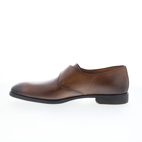 Di Bianco SC563 Mens Brown Leather Loafers & Slip Ons Casual Shoes