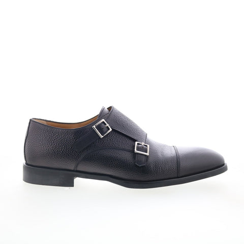 Di Bianco SC574 Mens Black Leather Loafers & Slip Ons Casual Shoes