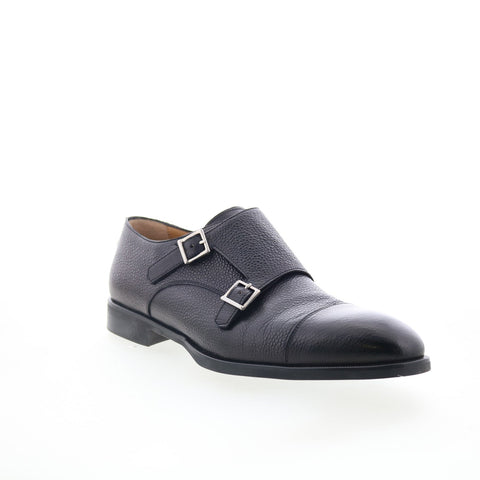 Di Bianco SC574 Mens Black Leather Loafers & Slip Ons Casual Shoes