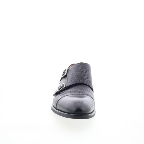 Di Bianco SC574 Mens Black Leather Loafers & Slip Ons Casual Shoes