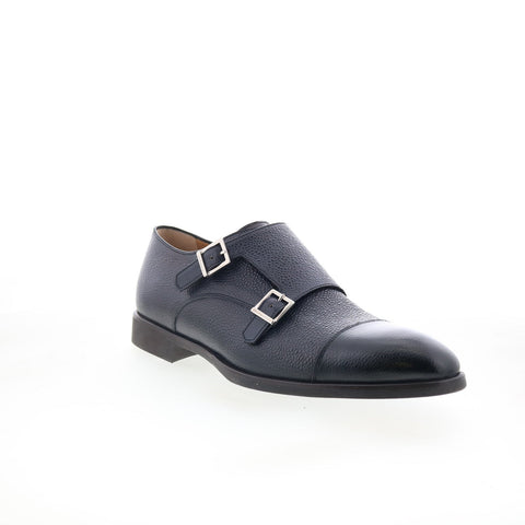 Di Bianco SC574 Mens Black Leather Loafers & Slip Ons Casual Shoes