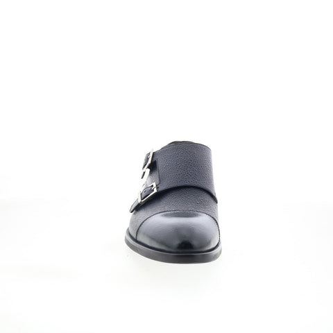 Di Bianco SC574 Mens Black Leather Loafers & Slip Ons Casual Shoes