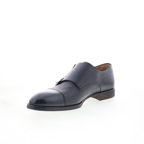 Di Bianco SC574 Mens Black Leather Loafers & Slip Ons Casual Shoes
