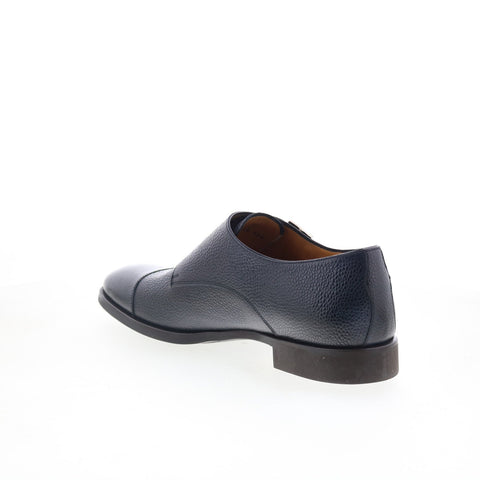 Di Bianco SC574 Mens Black Leather Loafers & Slip Ons Casual Shoes