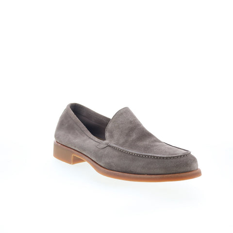 Di Bianco SC602 Mens Gray Suede Slip On Loafers & Slip Ons Casual Shoes