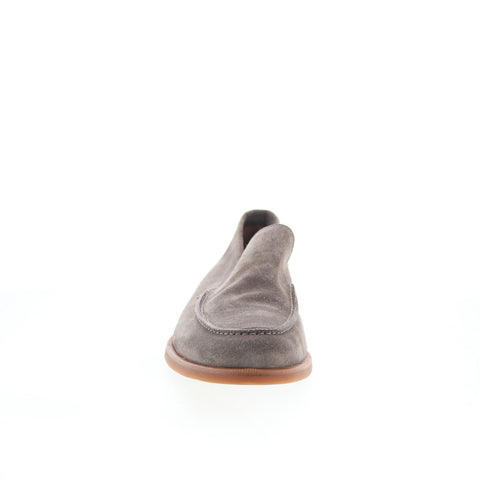 Di Bianco SC602 Mens Gray Suede Slip On Loafers & Slip Ons Casual Shoes
