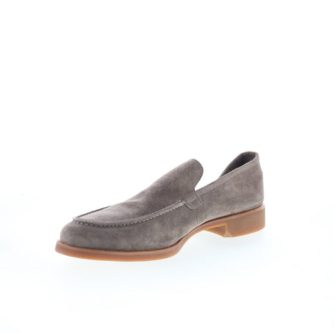 Di Bianco SC602 Mens Gray Suede Slip On Loafers & Slip Ons Casual Shoes