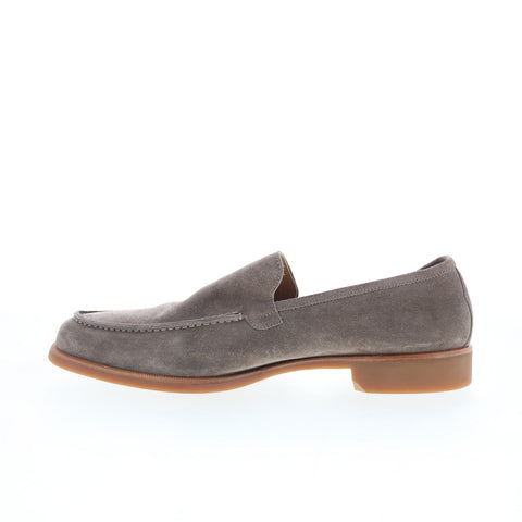 Di Bianco SC602 Mens Gray Suede Slip On Loafers & Slip Ons Casual Shoes