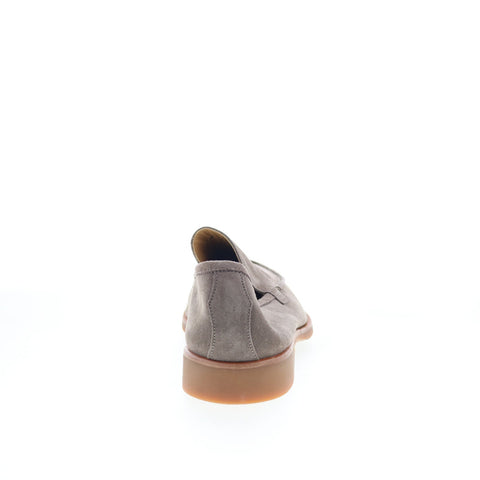 Di Bianco SC602 Mens Gray Suede Slip On Loafers & Slip Ons Casual Shoes