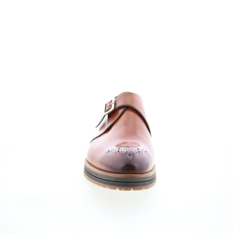 Di Bianco SC887 Mens Brown Leather Loafers & Slip Ons Casual Shoes