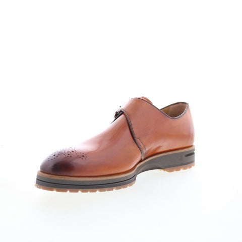 Di Bianco SC887 Mens Brown Leather Loafers & Slip Ons Casual Shoes