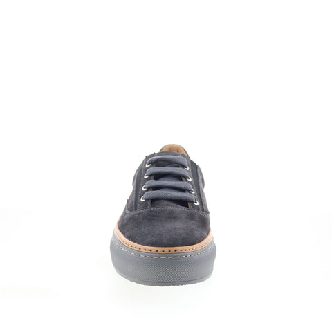 Di Bianco SD915 Mens Gray Leather Lace Up Lifestyle Sneakers Shoes