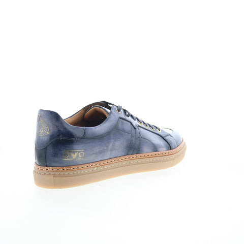 Di Bianco SDBOVO OVO Drake Mens Blue Leather Lifestyle Sneakers Shoes