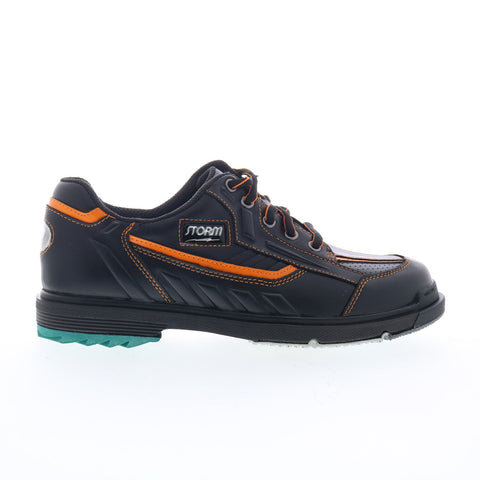 Storm SP3 SP903-1 Mens Black Leather Lace Up Athletic Bowling Shoes