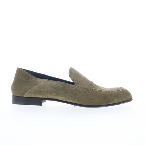 Di Bianco Nerano SS24 Mens Gray Suede Loafers & Slip Ons Casual Shoes