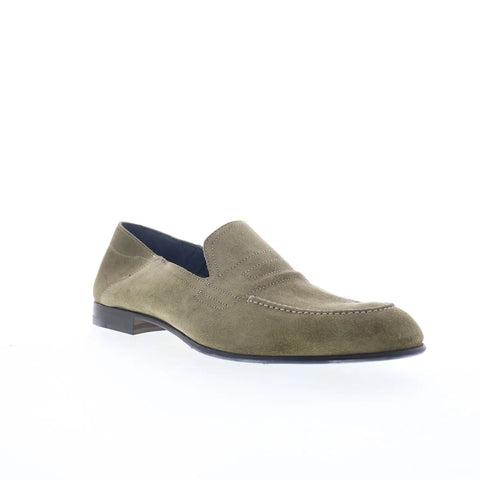 Di Bianco Nerano SS24 Mens Gray Suede Loafers & Slip Ons Casual Shoes