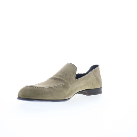Di Bianco Nerano SS24 Mens Gray Suede Loafers & Slip Ons Casual Shoes