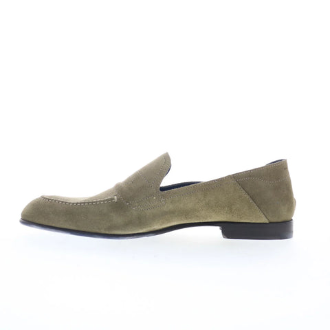 Di Bianco Nerano SS24 Mens Gray Suede Loafers & Slip Ons Casual Shoes