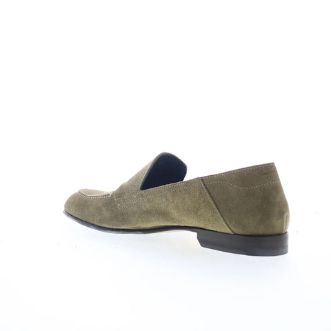 Di Bianco Nerano SS24 Mens Gray Suede Loafers & Slip Ons Casual Shoes