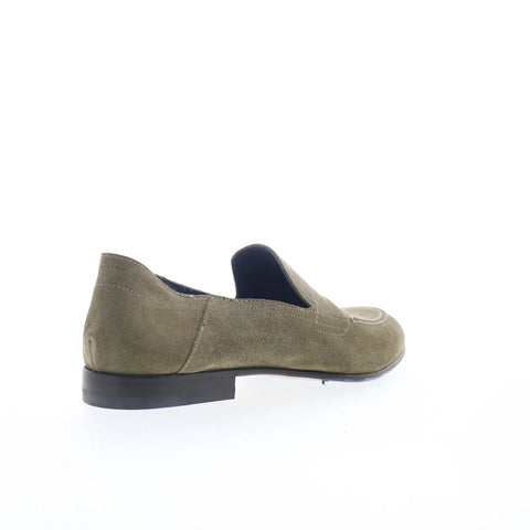 Di Bianco Nerano SS24 Mens Gray Suede Loafers & Slip Ons Casual Shoes