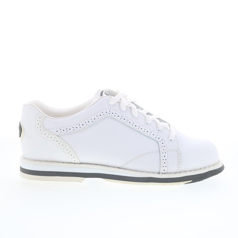 Dexter SST1-5 Womens White Synthetic Lace Up Athletic Bowling Shoes